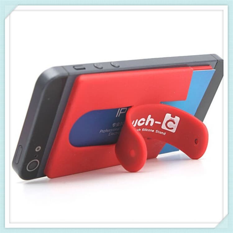 Hot sale smart wallet silicone card  phone holder